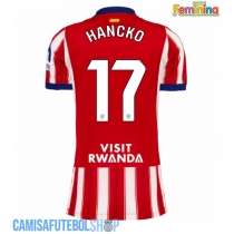 Camisa de time de futebol Atletico Madrid David Hancko #17 Replicas 1º Equipamento Feminina 2026-27 Manga Curta